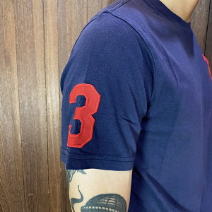 美國百分百【全新真品】Ralph Lauren 短袖 棉質 T恤 RL 上衣 polo 紅馬 深藍 E102