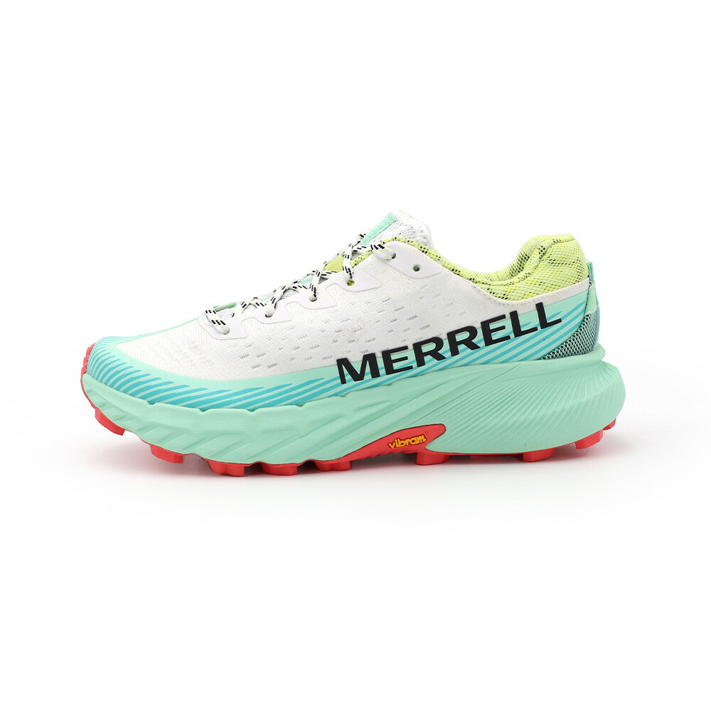 【全館滿額折】 Merrell Agility Peak 5 白綠 輕量 抓地 休閒 運動鞋 女款 J3016【新竹皇家ML068384】