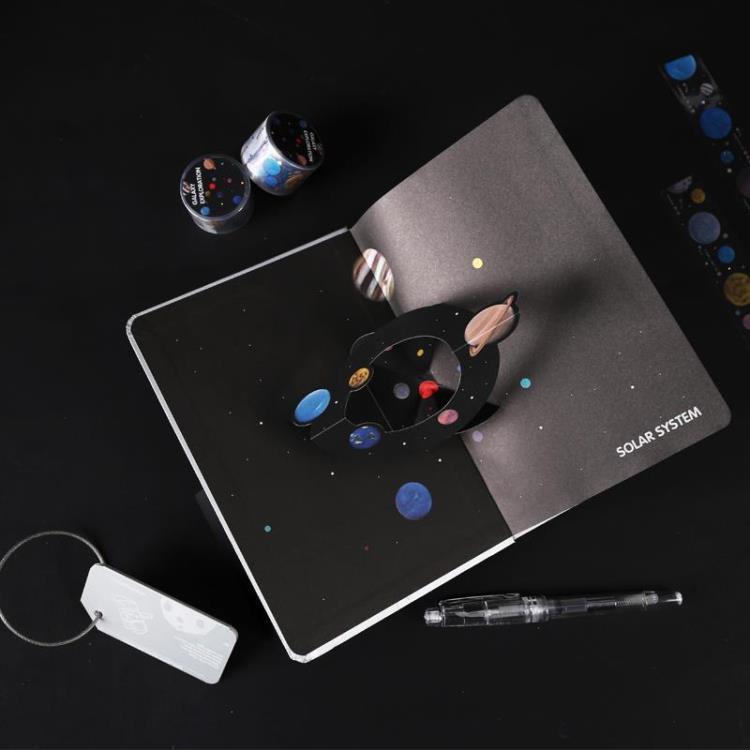 交換禮物 宇宙銀河探索文具禮盒套裝禮盒B6手帳本鋼筆禮包生日宇航員 三木優選