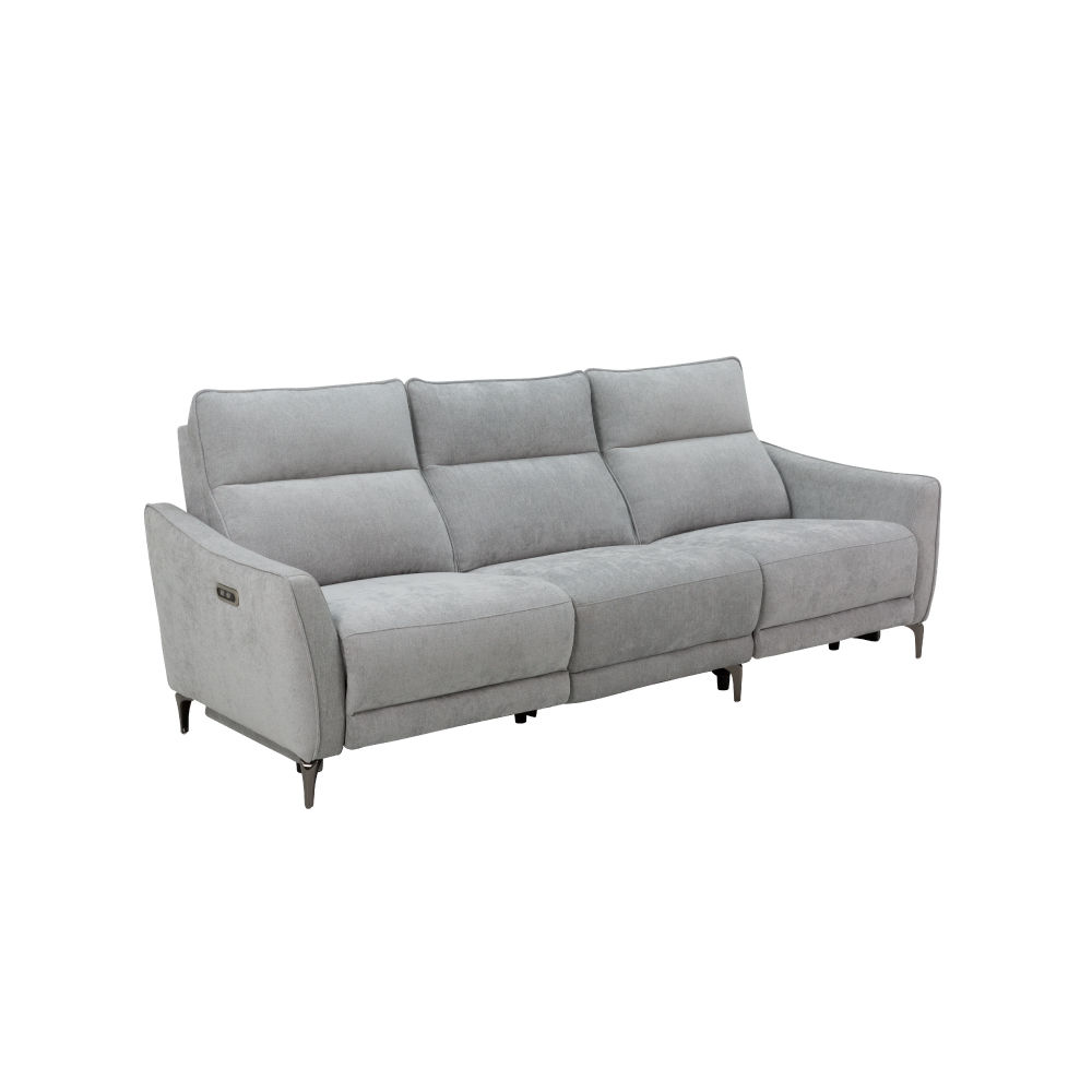 ◎布質3人用電動沙發 電動可躺式沙發 UL082 布 GY NITORI宜得利家居