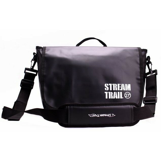 日本 《Stream Trail》Shell單肩休閒包(瑪瑙黑)