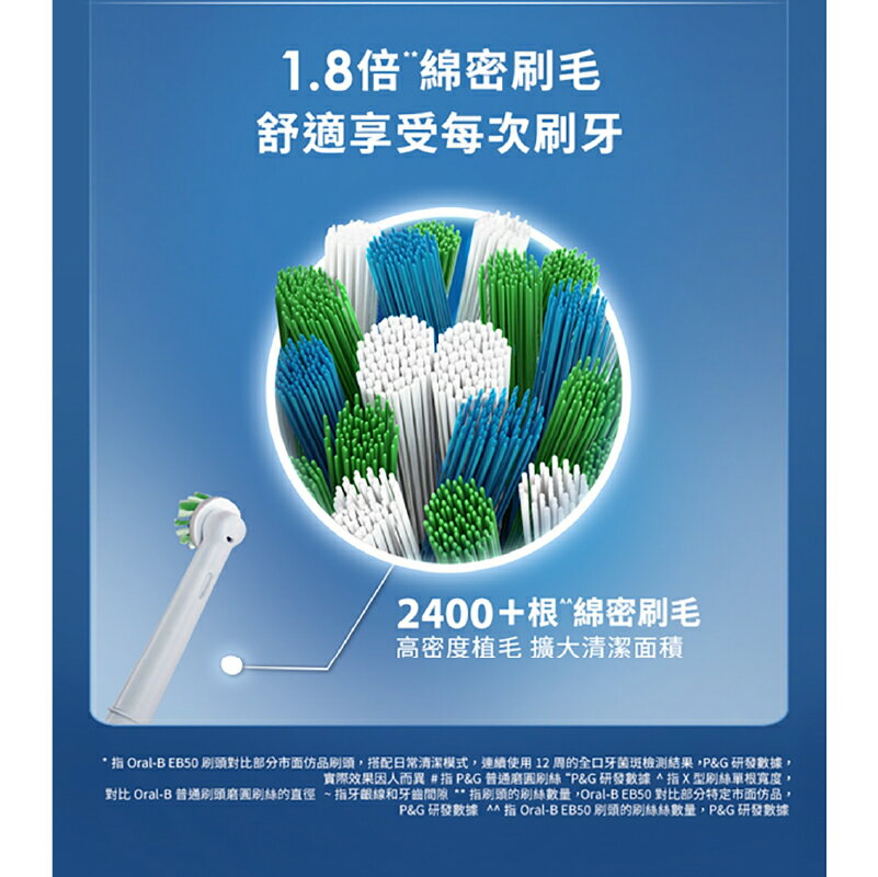 【德國百靈Oral-B】EB50-8 深層清潔X型刷頭(8入) 3