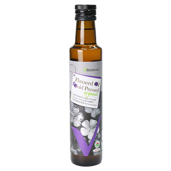 【米森 vilson】有機冷壓亞麻籽油(250ml/罐)