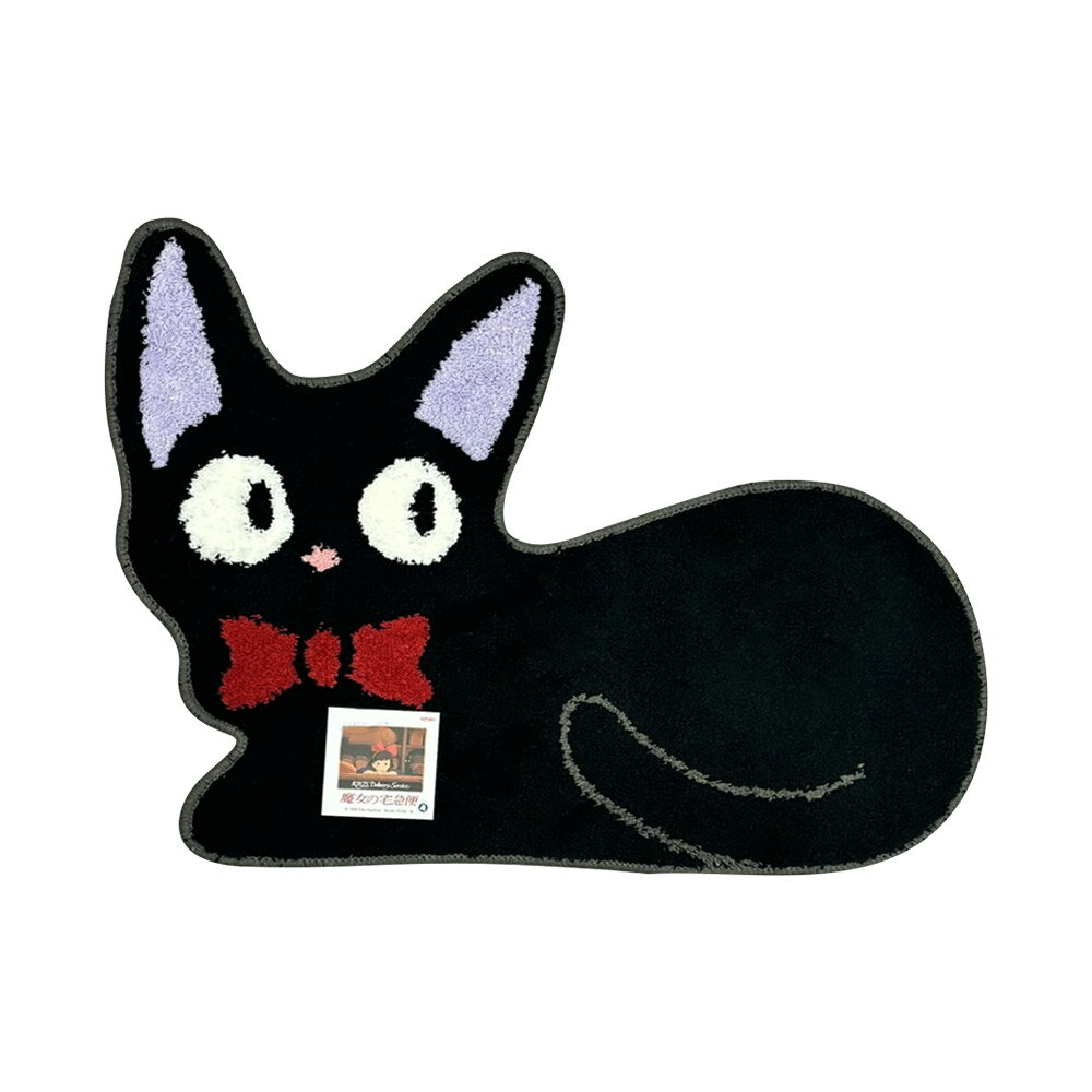 日本正版 吉卜力魔女宅急便 黑貓吉吉 止滑造型地墊