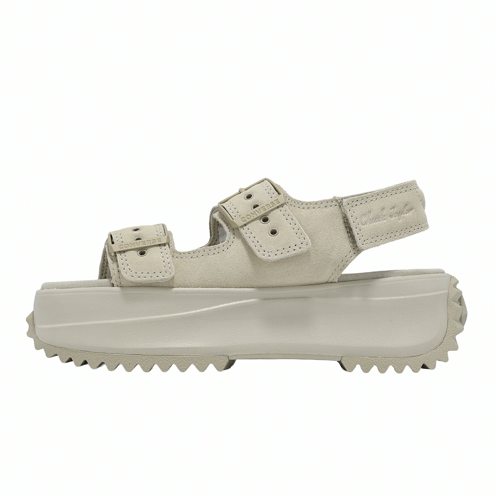 Converse 厚底涼鞋 Run Star Sandal 男鞋 女鞋 米 增高 扣環 魔鬼氈 A20646C