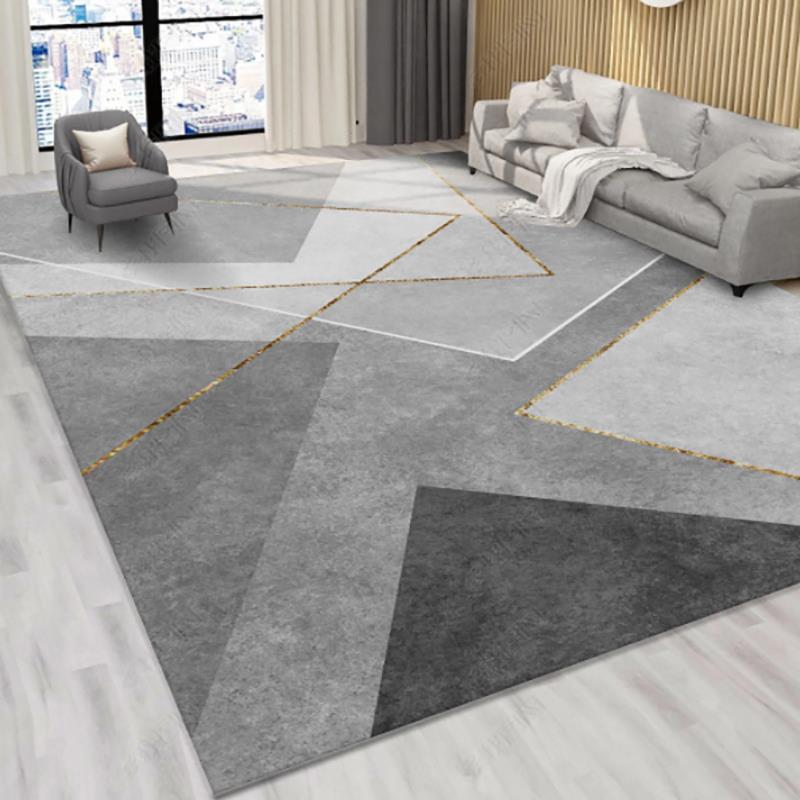 北歐輕奢灰色地毯客廳沙發茶幾地墊臥室滿鋪簡約現代大面積地毯