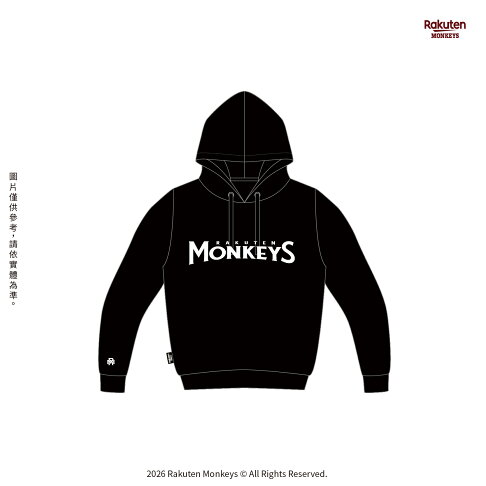 2026 MONKEYS立體膠印帽T-黑 1