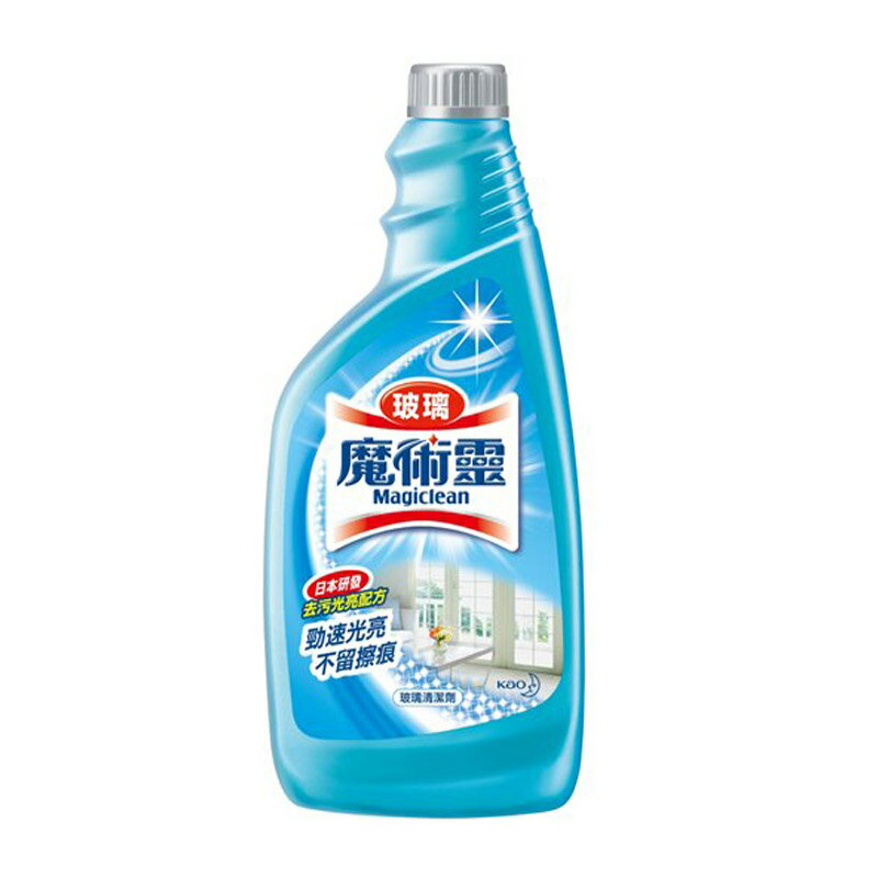 花王 魔術靈 玻璃清潔劑(更替瓶)-檸檬香 500ml【康鄰超市】