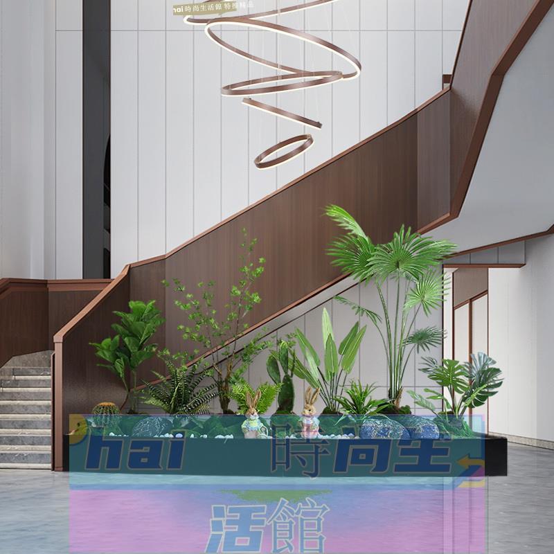 免運 可開發票 仿真植物造景裝飾室內樓梯角落綠植盆栽大型落地景觀櫥窗佈置盆景