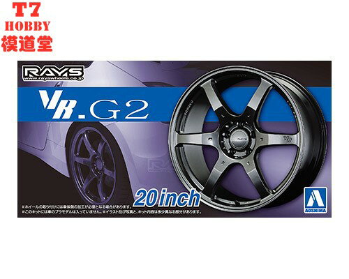 青島社 1/24 Volk Racing VR.G2 20寸 輪圈連輪胎模型 05517