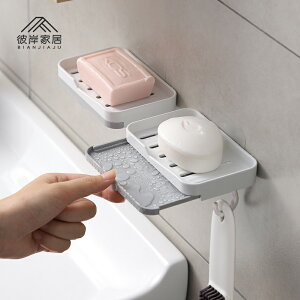放肥皂盒香皂盒架衛生間置物架創意瀝水免打孔吸盤壁掛式浴室神器