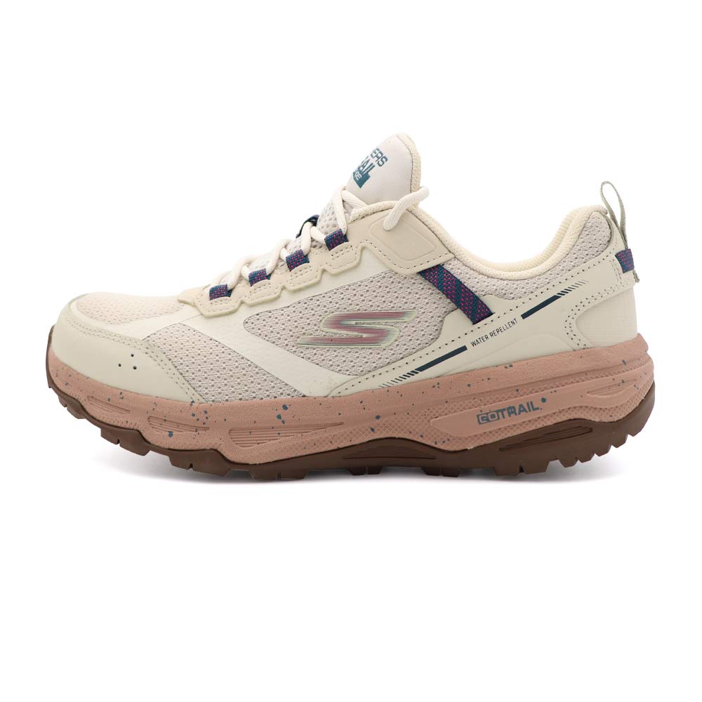 【全館滿額折】 Skechers Go Run 米色 網布 輕量 越野 透氣 防潑水 休閒 運動鞋 女款 J2158【新竹皇家128221NAT】