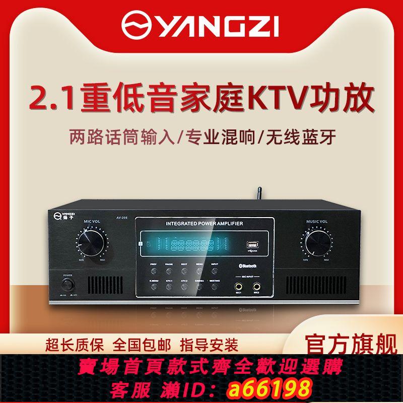 【臺灣公司 可開發票】揚子2.1功放機家用大功率專業藍芽功放卡拉OK音箱套裝ktv重低音