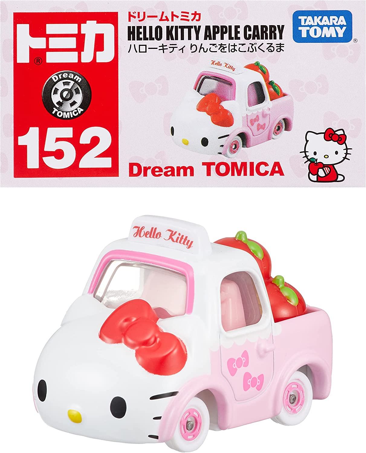 ☆勳寶玩具舖【現貨】TOMY 多美小汽車 DREAM TOMICA #152 凱蒂貓 HELLO KITTY 蘋果貨車