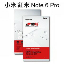 【iMos】3SAS系列保護貼 小米 紅米 Note 6 Pro (6.26吋) 超潑水、防污、抗刮