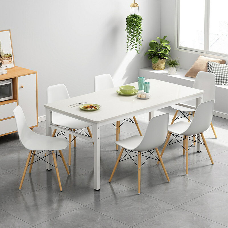 椅子 餐桌 餐桌家用小戶型現代簡約休閑餐廳飯店吃飯長方形木桌子餐桌椅組合