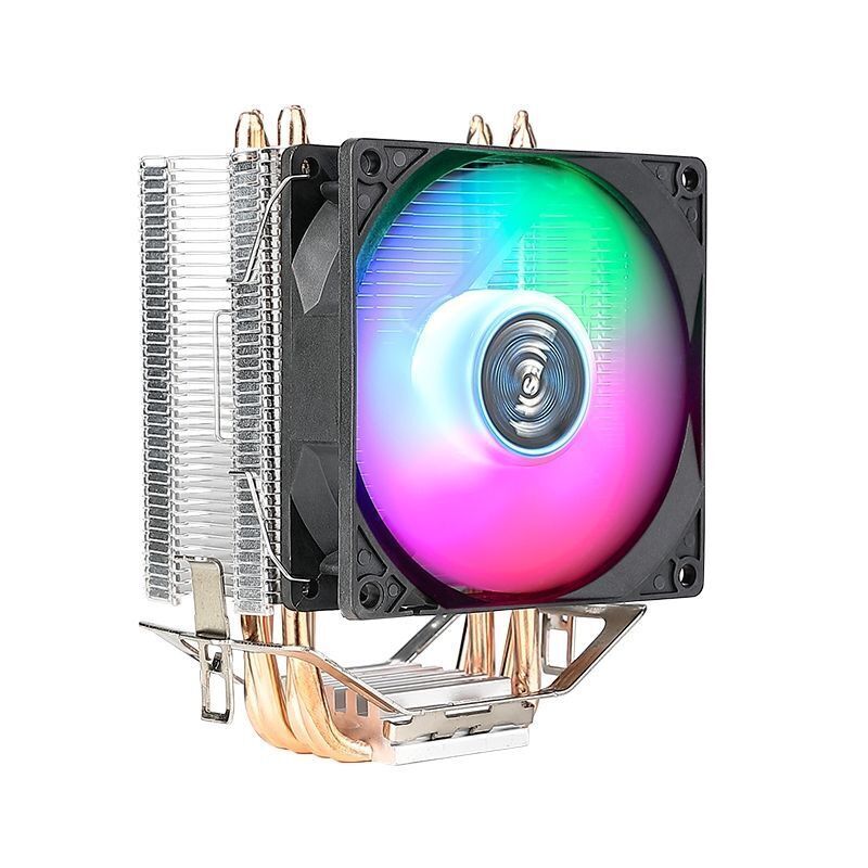 寒霜 雙熱管CPU散熱器1151風冷2011靜音1155AMD臺式機CPU發光風扇【北歐家居生活】