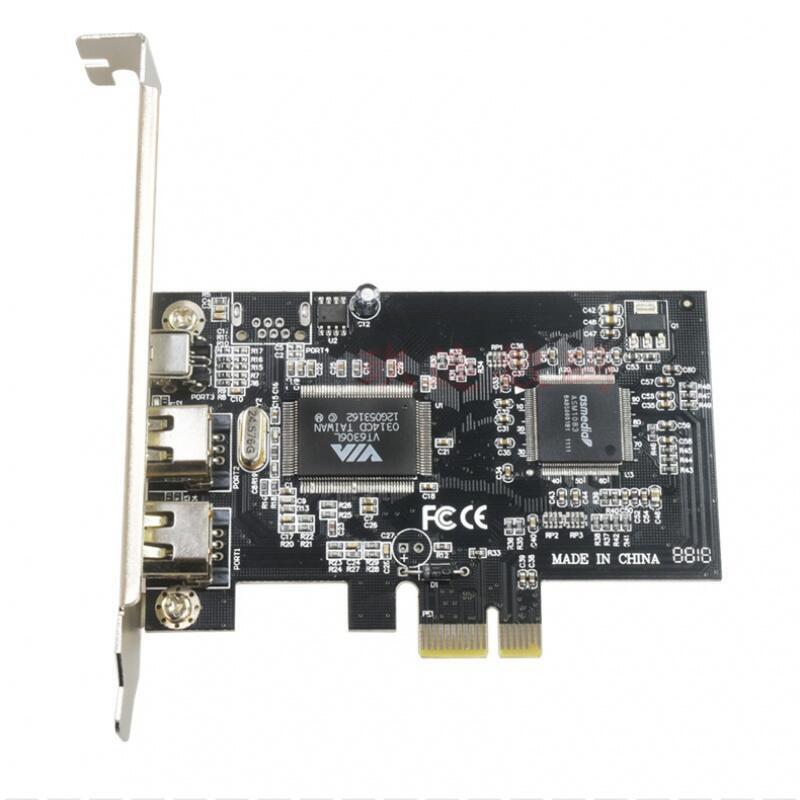 （工廠製造）（品質保證）辰陽特價PCI-E 1394卡DV高畫質影片firewire採集卡PCIE 1X 1394a採