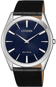 CITIZEN 星辰錶 低斂紋飾光動能超薄腕錶(AR3070-04L)-39mm-藍面皮革【刷卡回饋 分期0利率】【跨店APP下單最高20%點數回饋】