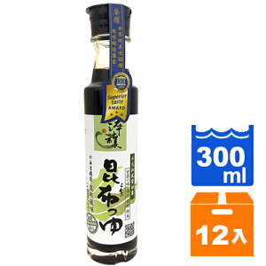味全 淬釀 日式和風醬油露-北海道昆布 300ml (12入)/箱【康鄰超市】