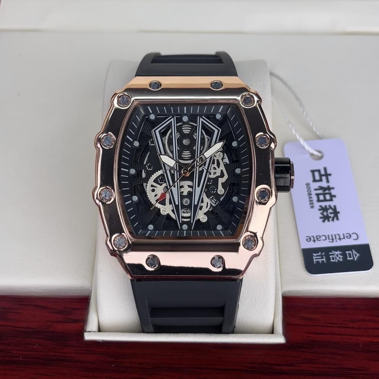 【現貨】【99%】原裝進口理查德機械表白冰正品男士手錶夜光鏤空防水學生潮流霸氣【北歐家居生活】