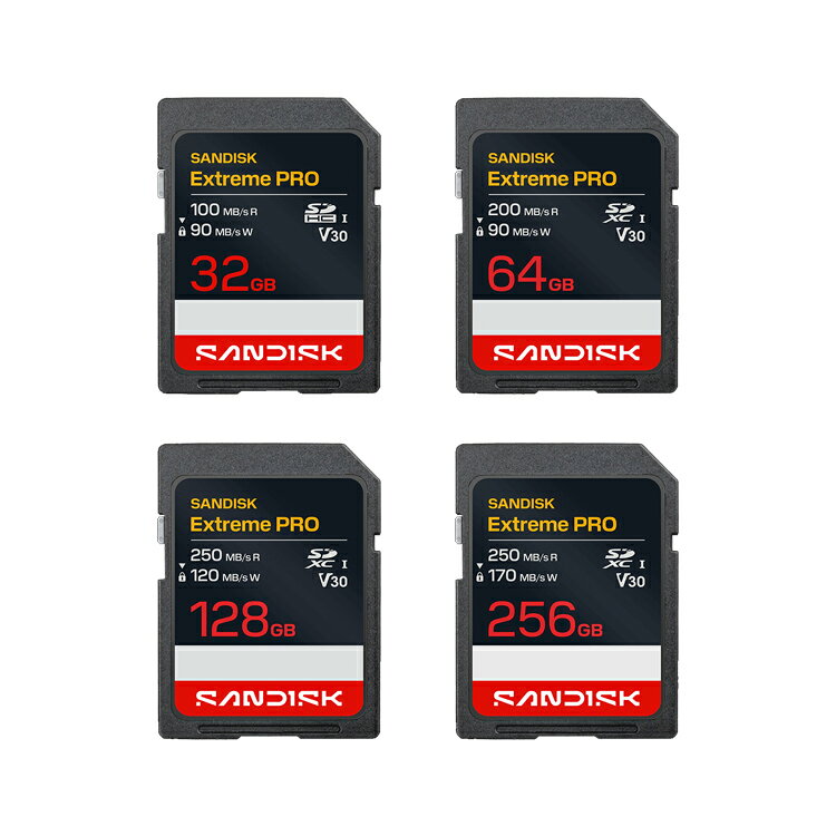 EC數位 SanDisk 晟碟 Extreme PRO SD UHS-I 記憶卡 32 64 128 256GB