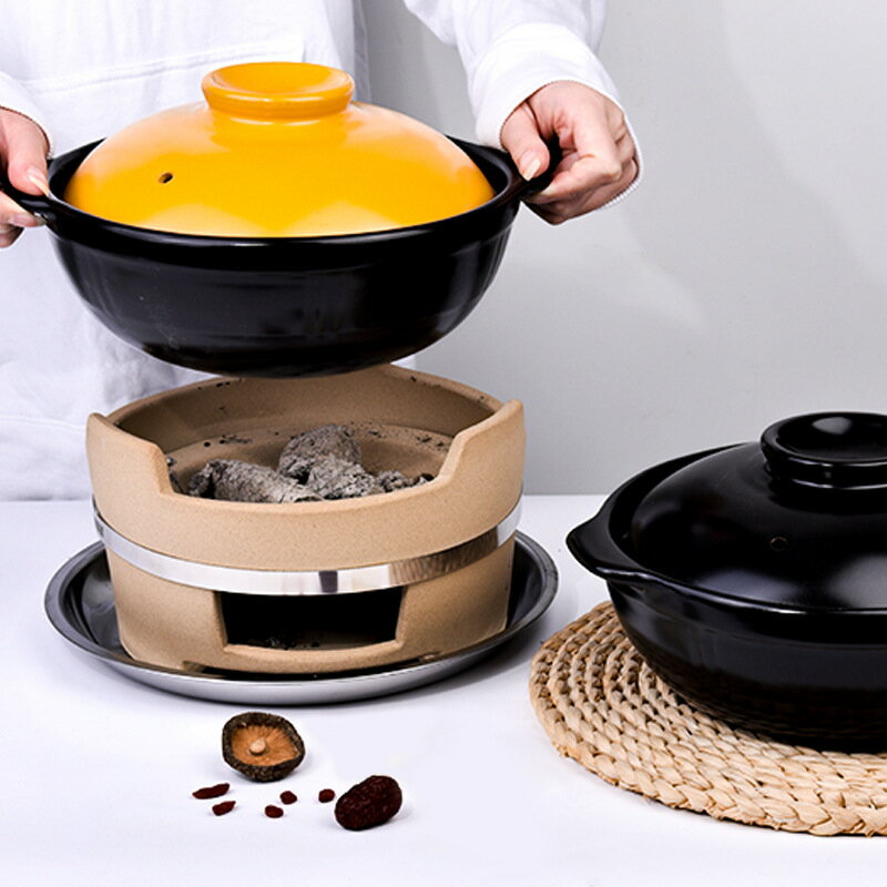 廠家耐高溫陶瓷砂鍋家用燃氣灶明火煲湯煲粥健康套裝組合石鍋