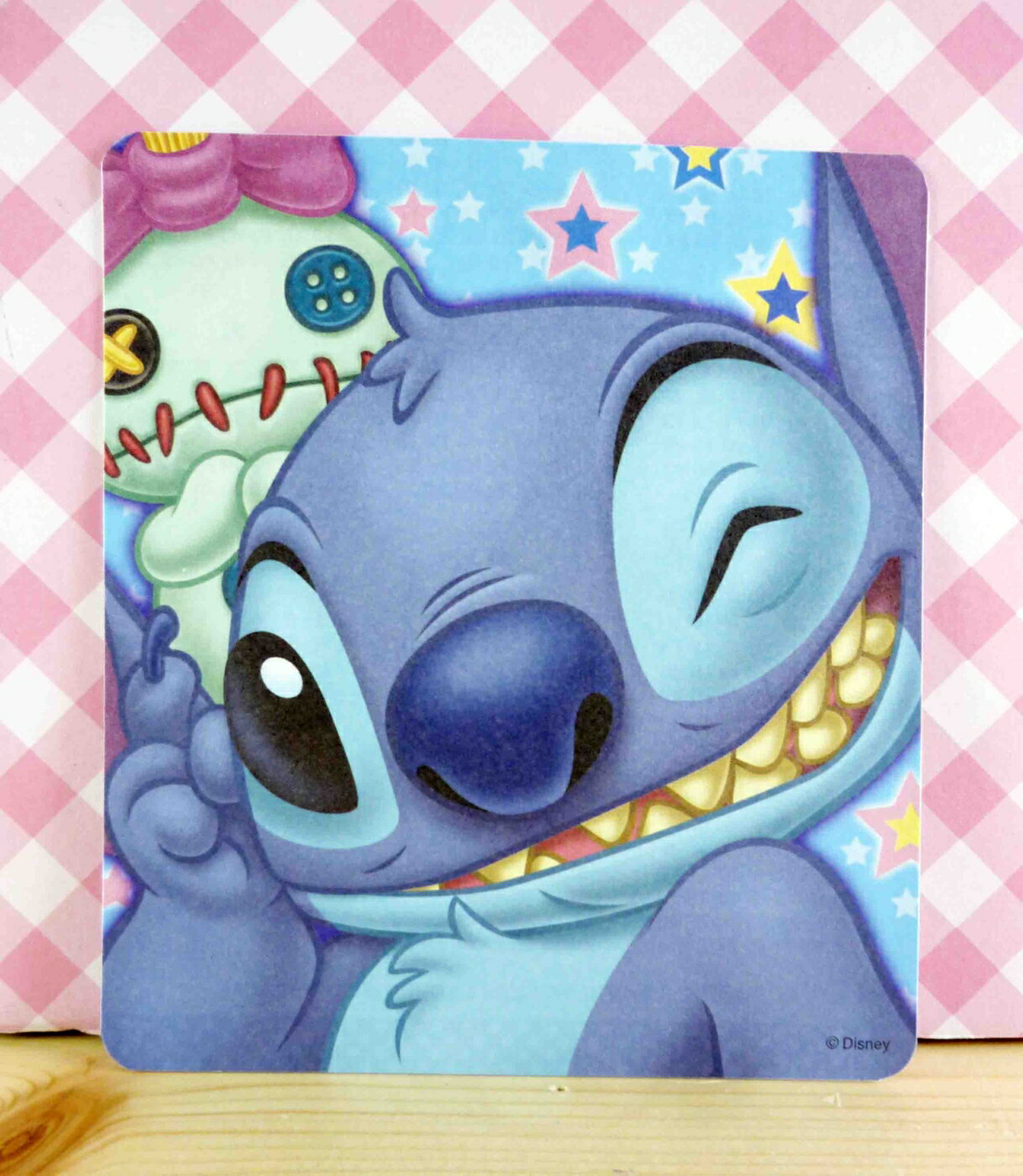 【震撼精品百貨】Stitch 星際寶貝史迪奇 卡片-竊笑 震撼日式精品百貨