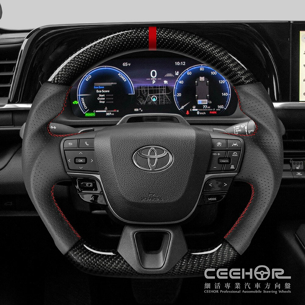 [細活方向盤] 正碳纖維款 CAMRY 11代 ALPHARD 4代 VELLFIRE 3代 TOYOTA 豐田 變形蟲方向盤 2
