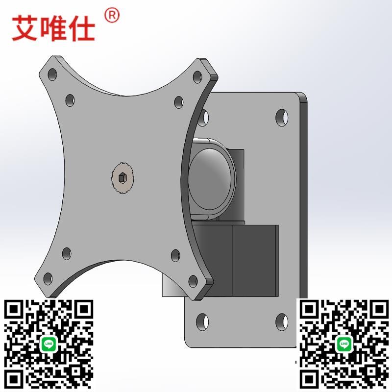壁掛顯示器支架30604080鋁型材電腦支架機工業機櫃螢幕機械支架臂-杏奈生活舘