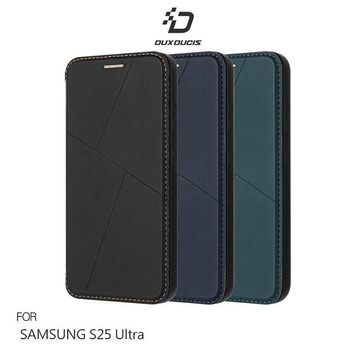 DUX DUCIS SAMSUNG 三星 Galaxy S25 Ultra 輕磁皮套 側翻皮套 插卡 可立【APP賺6%點數 領券最高折500】