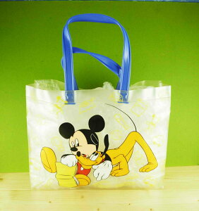 【震撼精品百貨】Micky Mouse 米奇/米妮 透明袋-藍布魯托 震撼日式精品百貨