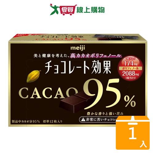 明治CACAO95%黑巧克力(盒裝)60G【愛買】
