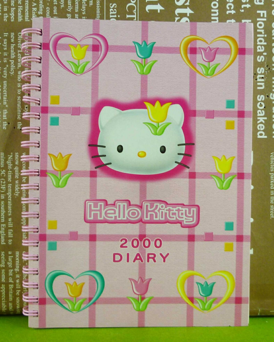 【震撼精品百貨】Hello Kitty 凱蒂貓 工作日誌-家計簿 粉金香【共1款】 震撼日式精品百貨