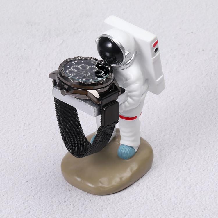 ❤精選好貨❤手錶架子創意擺件表托宇航員手錶臺支架家用太空人首飾戒指收納盒 全館免運