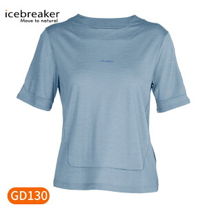 【Icebreaker 女 Meteora Cool-Lite網眼圓領短袖上衣GD130《淺水藍》】IB0A59LJ/排汗衣