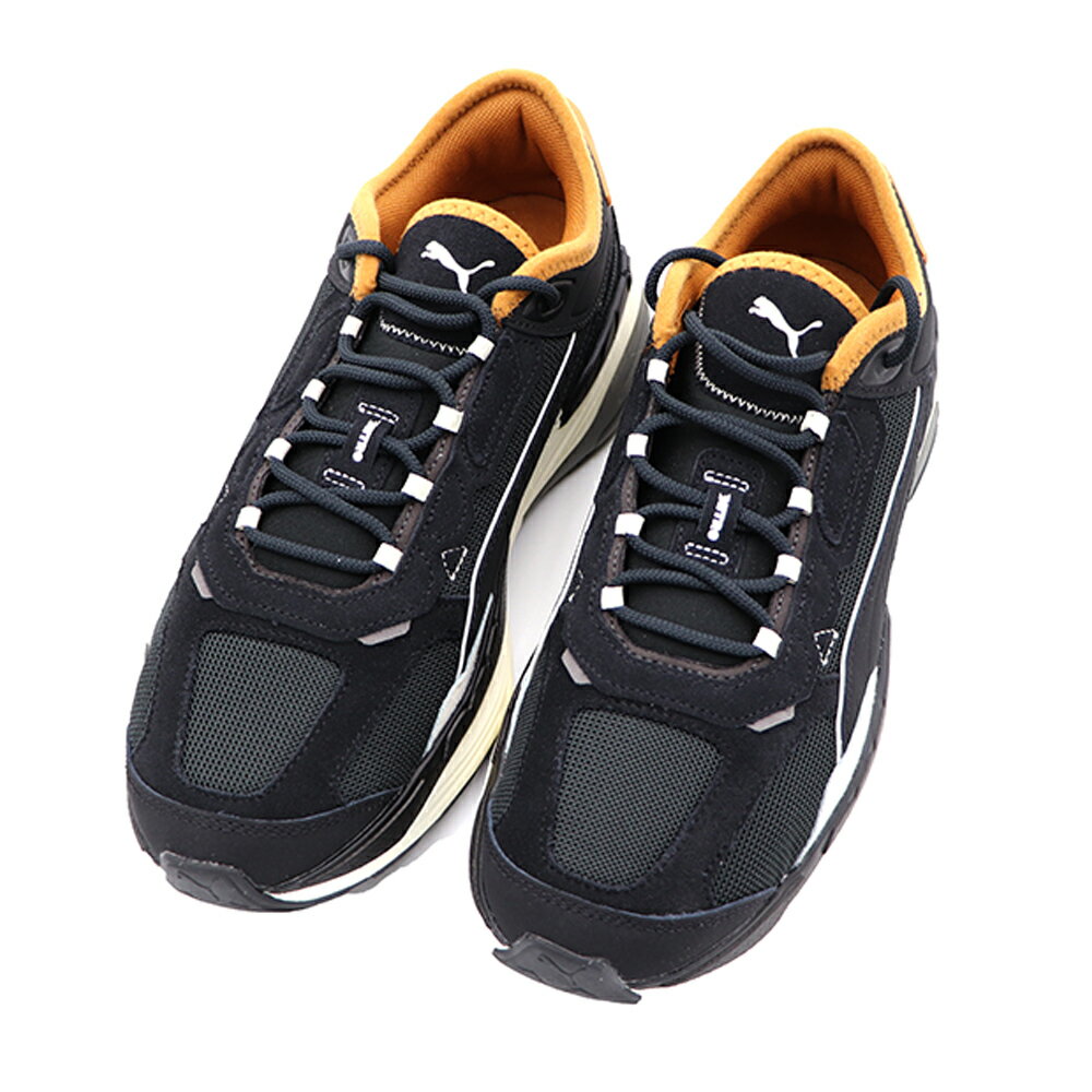 【最高折300】 Puma Extent Nitro Heritage 黑色 慢跑 緩衝 網布 麂皮 拼接 休閒鞋 男款 B3274【38555601】