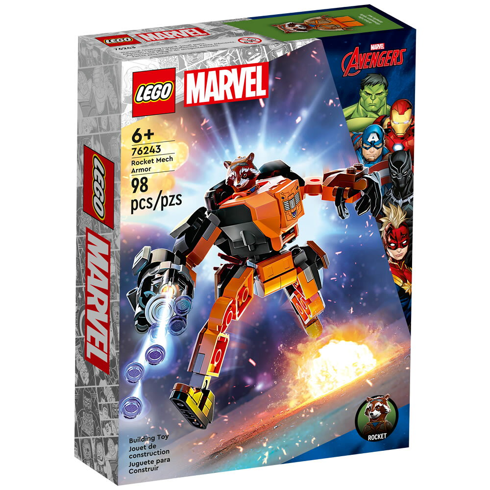 樂高LEGO 76243 SUPER HEROES 超級英雄系列 Rocket Mech Armor