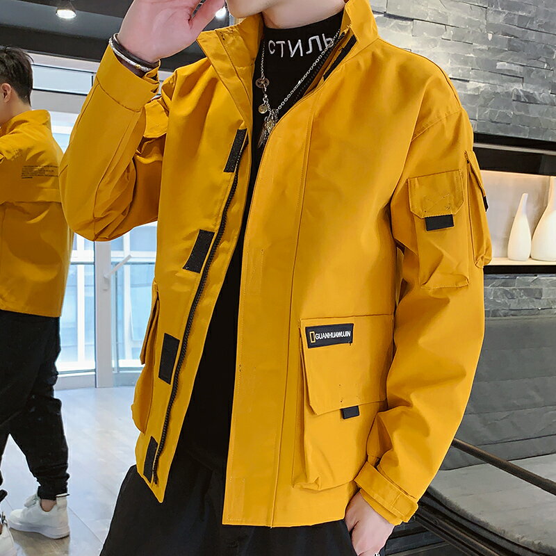春秋季新款男士韓版潮流休閑外套男裝棒球上衣服潮牌ins夾克
