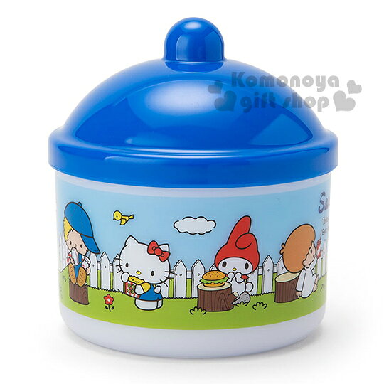 小禮堂 Sanrio 大集合 造型飾品盒《藍.草地.白圍牆》也可當糖果盒.Sanrio70年代人物系列
