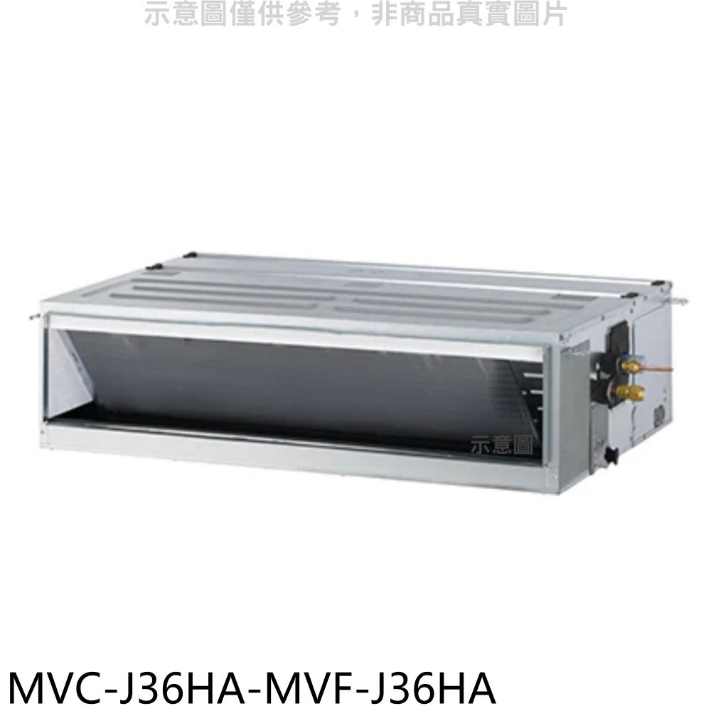 全館領券再折★美的【MVC-J36HA-MVF-J36HA】變頻冷暖吊隱式分離式冷氣(含標準安裝)