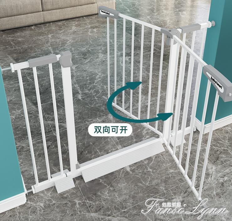 免打孔門圍欄兒童防護欄嬰兒樓梯口欄桿安全門欄隔離室內寵物柵欄 雙11全館免運