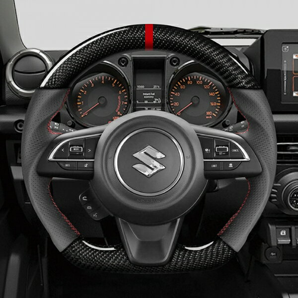 【CEEHOR】SUZUKI JIMNY 紅環碳纖維方向盤 JI18 CARO MRK