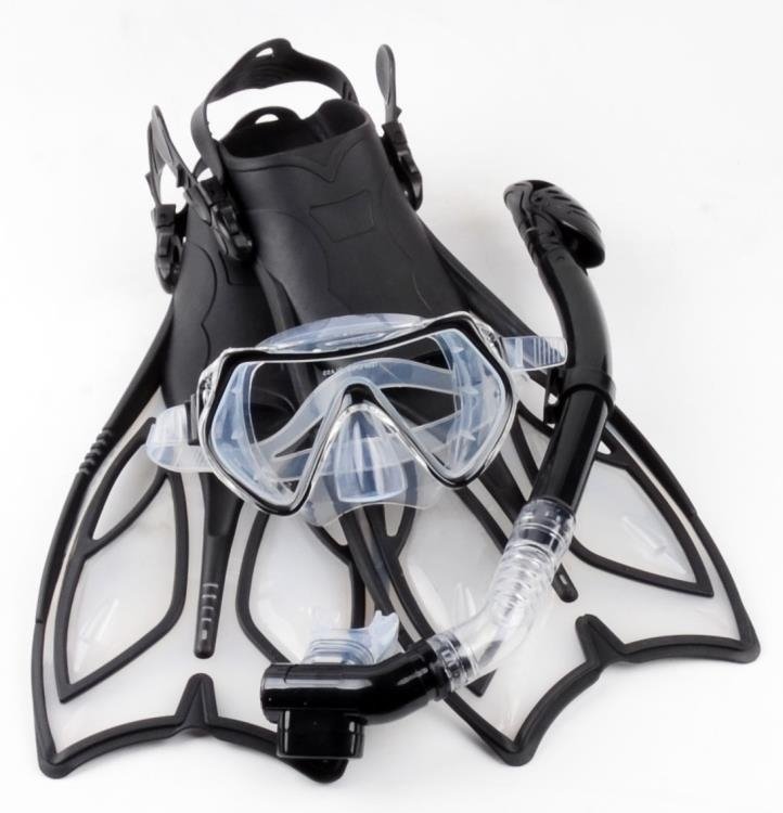 浮潛裝備潛水三寶 全乾式呼吸管硅膠潛水鏡 浮淺腳蹼—聚優購物網