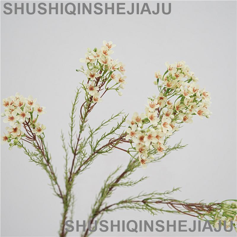 滿280元出貨 仿真花 假花 可開發票 臘梅北歐小清新仿真花澳洲客廳臥室花瓶插花擺件室內絹花假花擺設