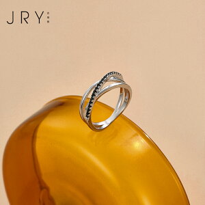 歐美復古時尚簡約個性多圈指環戒指女S925純銀小眾輕奢簡約冷淡風