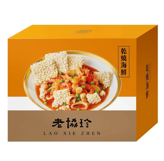 老協珍 冷凍乾燒海鮮(附鍋巴) 735公克