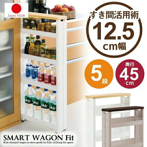日本【不動技研】五層移動式木板飲料架 Fit45 F-2547