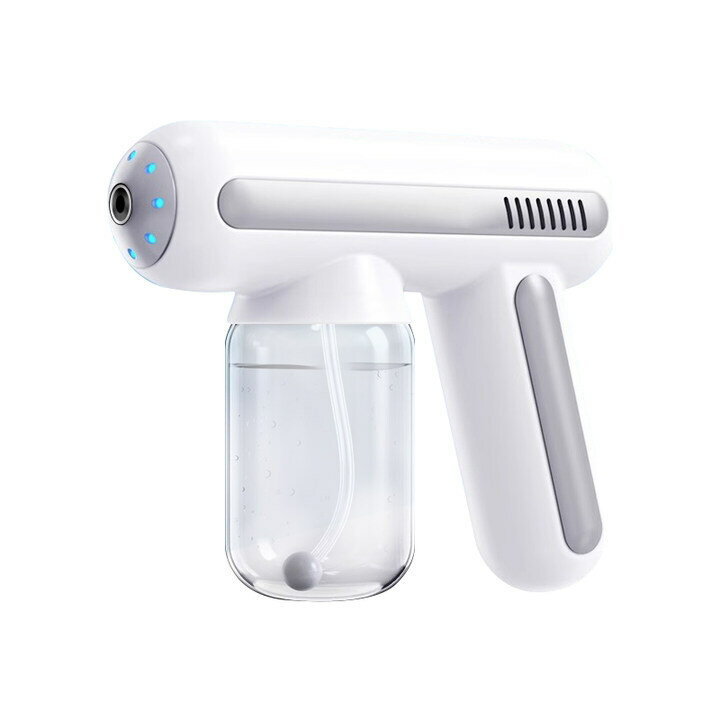 消毒器 消毒槍 噴霧槍【限時沖量】酒精消毒槍噴霧槍電動空氣藍光納米霧化器殺菌機家用【HZ74224】