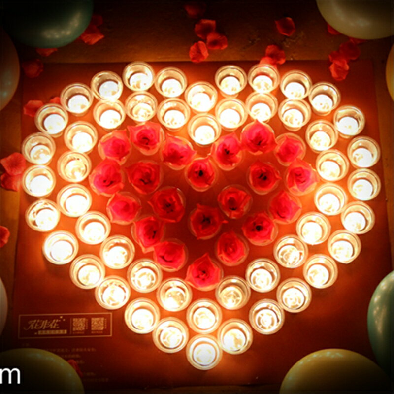 蠟燭燈 電子蠟燭 蠟燭燈浪漫結婚禮裝飾用品創意生日布置驚喜求愛表白led電子蠟燭『CM43583』